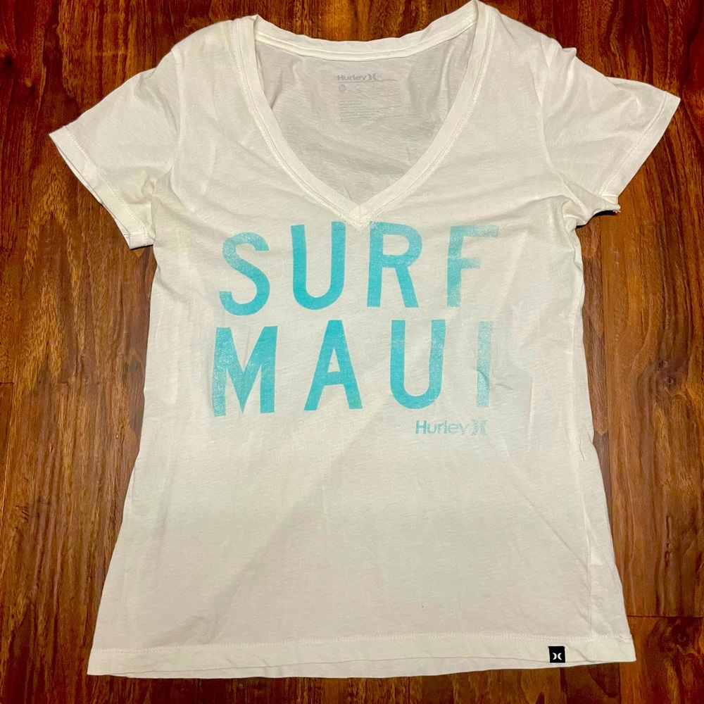 White surf Maui t shirt